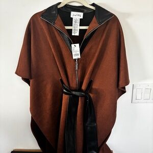 NWT Joseph Ribkoff Faux Suede Jacket | Toffee | Size Small (Retail $349)